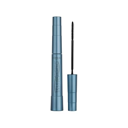 L'Oréal Paris Mascara, Telescopic Original Waterproof Mascara to Achieve Dramatic Lash Length, Smudge-Proof, Long-Wearing Formula for All-Day Wear, Black