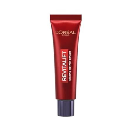 L'Oréal Paris Revitalift Laser Eye Bag Instant Eraser, Anti-Ageing Cream, Reduces Wrinkles, Puffiness And Swelling, Suitable for All Skin Types