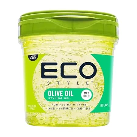 Eco Style Olive Oil Eco Styler Hair Gel, Hydrate and Style, Alcohol-Free, 236 ml (Pack of 1)