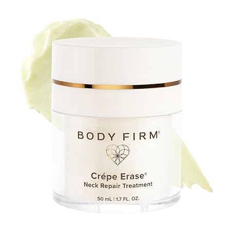 Body Firm Crepe Erase Neck Repair Treatment, Anti Aging Retinol Cream with Peptides, Shea Butter, Vitamin E, Squalane Oil, Wrinkle Cream for Crepey Skin Care and Firming Elasticity, 1.7 FL Oz