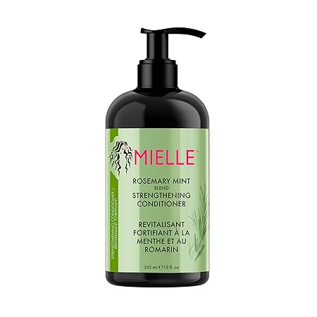 Mielle Rosemary Mint Strengthening Hair Conditioner - Detangling & Hydrating Conditioner to Help Increase Manageability - Infused with Biotin to Support Longer, Healthier Strands, 355 g