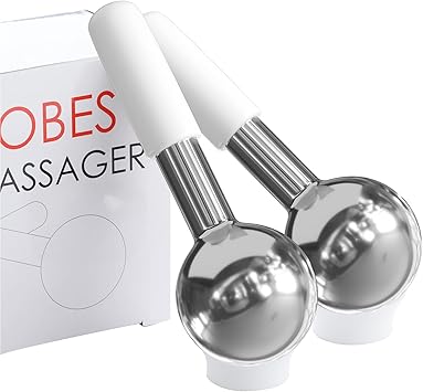 Unbreakable Stainless Steel Ice Globes for Facials, Cooling