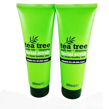 Tea Tree All Skin Types Cleasing Facial Scrub, Pack of 2