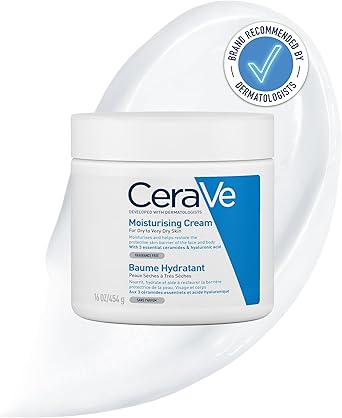 CeraVe Moisturising Cream, Face & Body, with 3