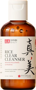 Shinbi Beauty Japanese Face Wash Rice Water Green Tea Cleanser  4oz