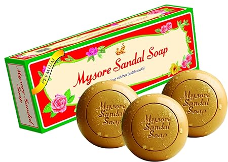Mysore Pure Natural Sandalwood Oil  3 x 150g bars in 1 gift pack