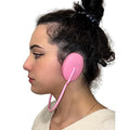 Genedy Reusable Silicone Ear Covers - Waterproof Ear Protectors - Pink