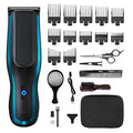 Wahl Self‑Clip 360 Cordless Hair Clipper Kit – Straight Angled Blade, Home Haircutting, 150‑Min Lithium Battery, USB Charging, 10 Combs, Lightweight DIY Self‑Haircutting Grooming Tool